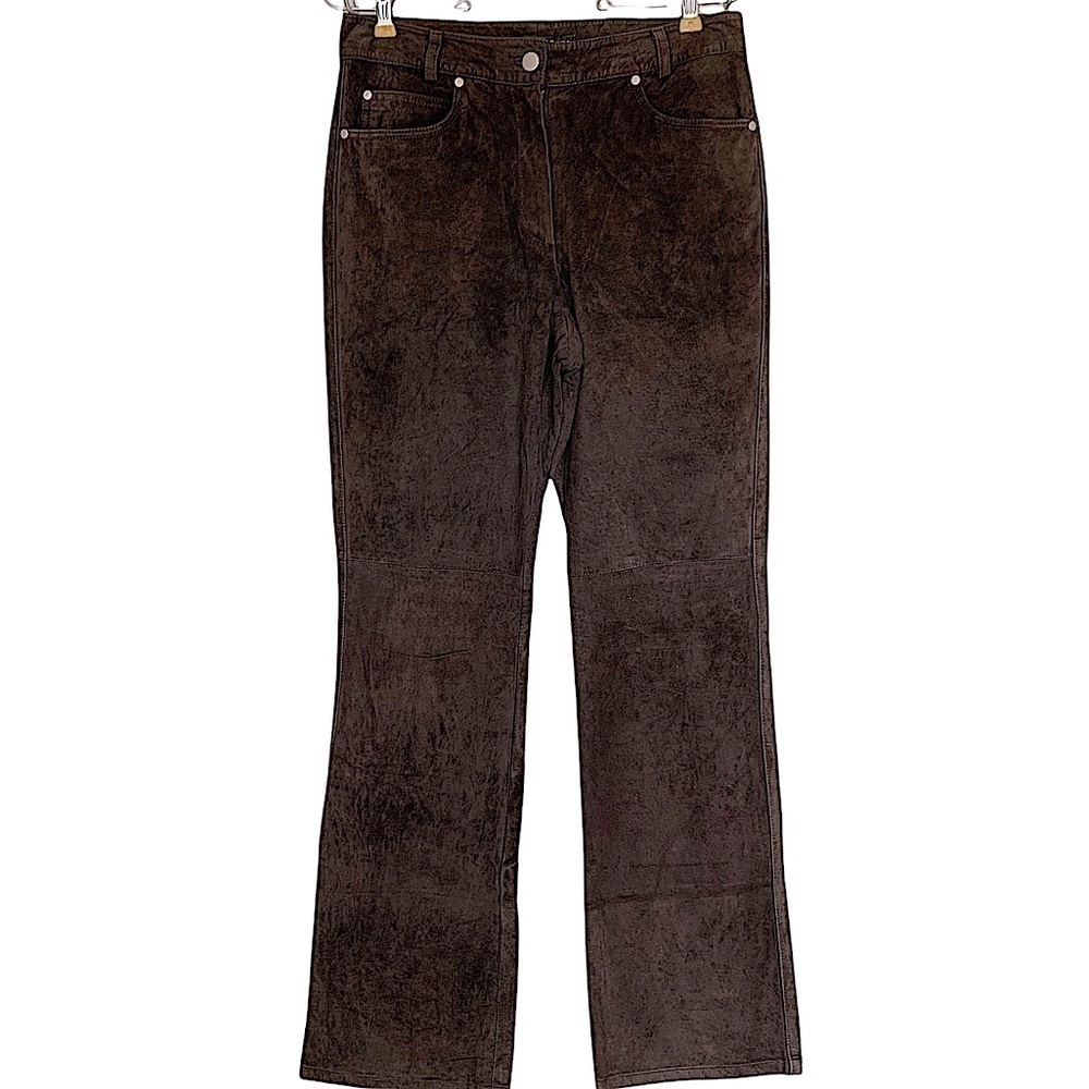 𝅺YANSI Fugel Washable Suede Jeans Brown Size 8
